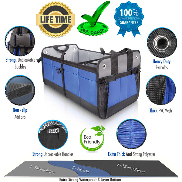 Starling s Car Trunk Organizer Durable Storage SUV Cargo Organizer A
