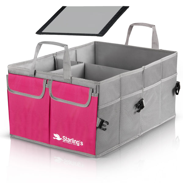 Starling's Car Trunk Organizer Super Strong Adjustable Compartments, Pink [List Price $59.79] [Sale Price $29.97]